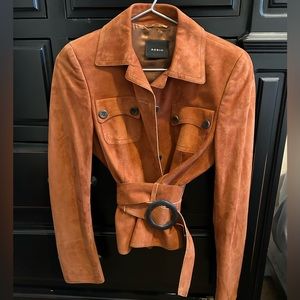 Akris Jacket. Rust color women’s 6. Very soft suede like